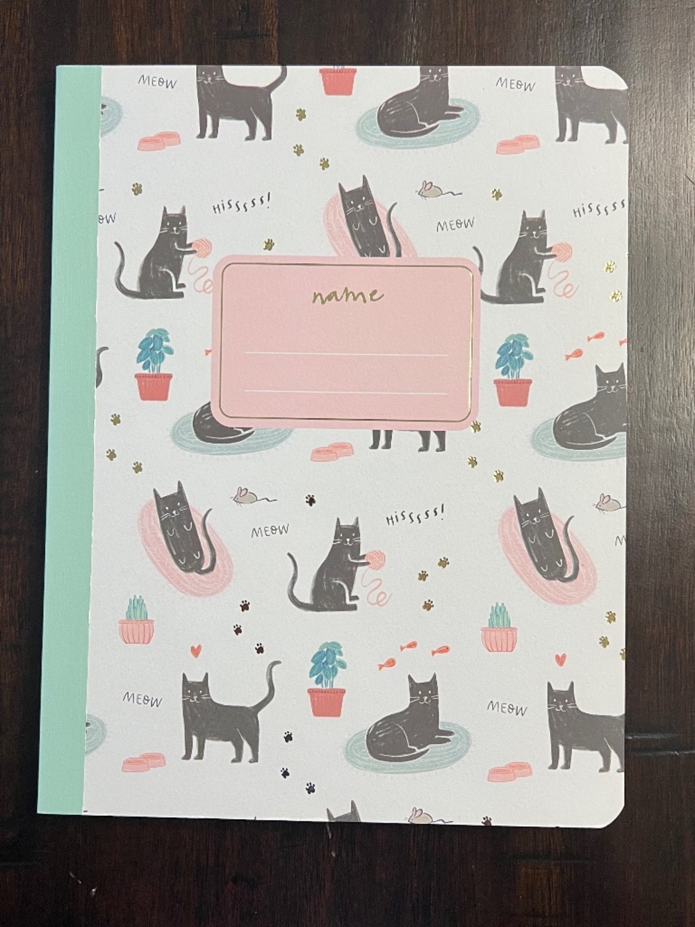 Gartner Studios Cat Themed Composition Notebook
